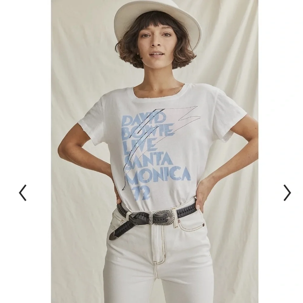 Elizabeth and James High Rise Straight Leg Off White Jeans - Picture 4 of 9